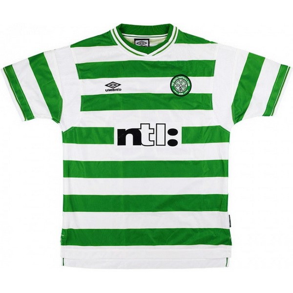 Camiseta Celtic Primera Equipación Retro 1999 2001 Verde